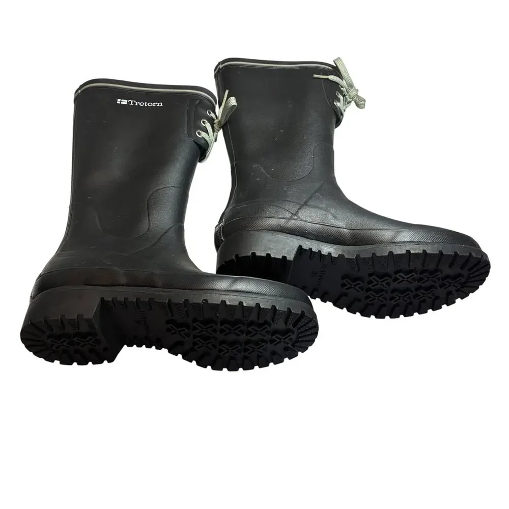 Tretorn Wellington Boots EU 35 US 5 EUC Rain Snow Waterproof Preppy Utility
